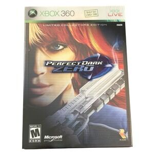 Perfect Dark Zero Limited Collectors Edition Xbox 360 Microsoft Rare Steelbook